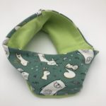 Snood vert imprimé animaux