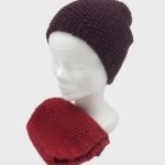 Bonnet tricot point de riz