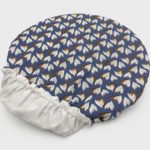 Charlotte bleu imprimé pétales