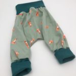 Sarouel vert imprimé tigres