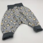 Sarouel gris imprimé pingouins