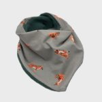 Bandana gris imprimé tigres